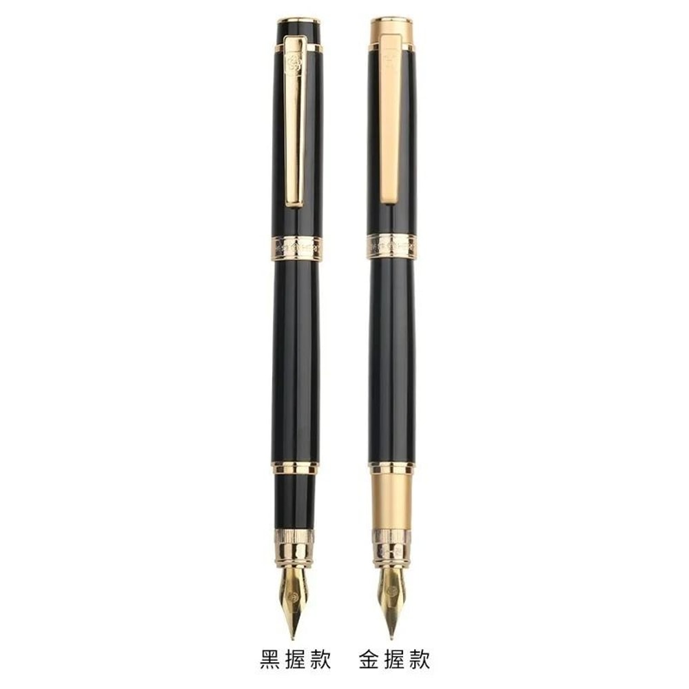 Hero 1086 Luxury Fountain Pen Gift Set Black Gold Iridium Nib Fountain Pen Business Writing Pen 2