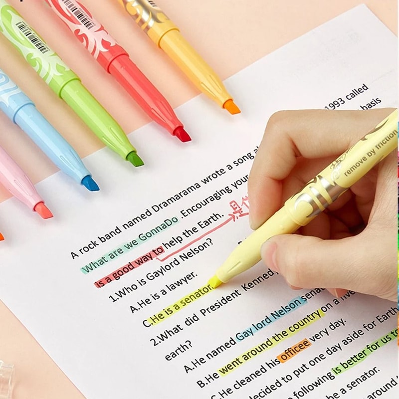 Pilot Frixion Erasable Highlighters Soft Color Frixion Highlighter Pens Set For Students And Study 7