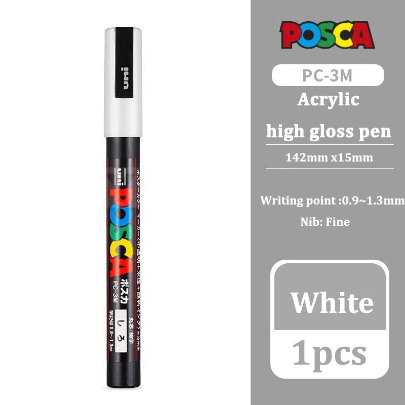Uni Posca White Paint Marker Waterproof Acrylic Paint Pen For Art Posters Crafts And Design 2