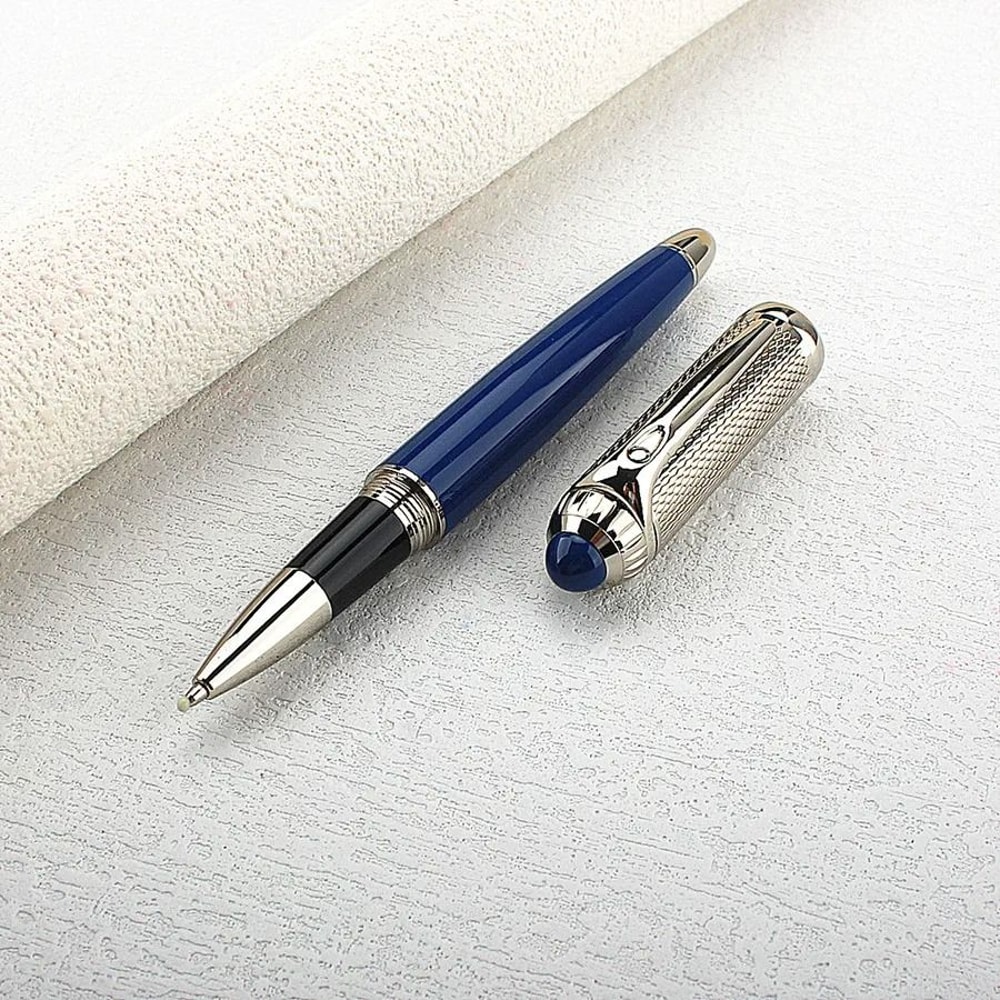 ExecutivePro Luxury Rollerball Pen Metal Business Writing Pen Blue Ink Office Gift Pen 10
