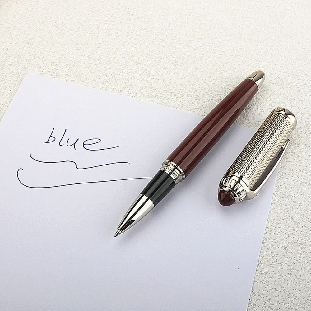 ExecutivePro Luxury Rollerball Pen Metal Business Writing Pen Blue Ink Office Gift Pen 13