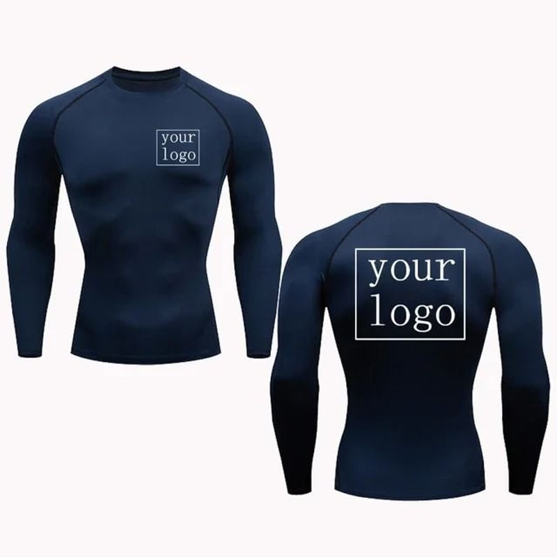 Custom Logo Compression T Shirt Quick Dry Workout Gym Tee For Men And Women 3