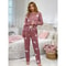Womens Long Sleeve Pajama Set Soft 2 Piece Sleepwear Set Top And Pants 1