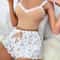 Womens Lace Camisole And Shorts Pajama Set Slim Fit Sexy Sleepwear Set 2