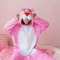 Womens Flannel Unicorn Kigurumi Pajamas Pink Leopard Animal Onesie Sleepwear 7