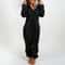 Womens Plush Flannel Pajama Romper Hooded Long Sleeve Winter Sleepwear Onesie 9