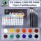 Maries 19 Piece Oil Paint Set With 12 Colors Pigments And 7 Brushes Artist Painting Kit 1