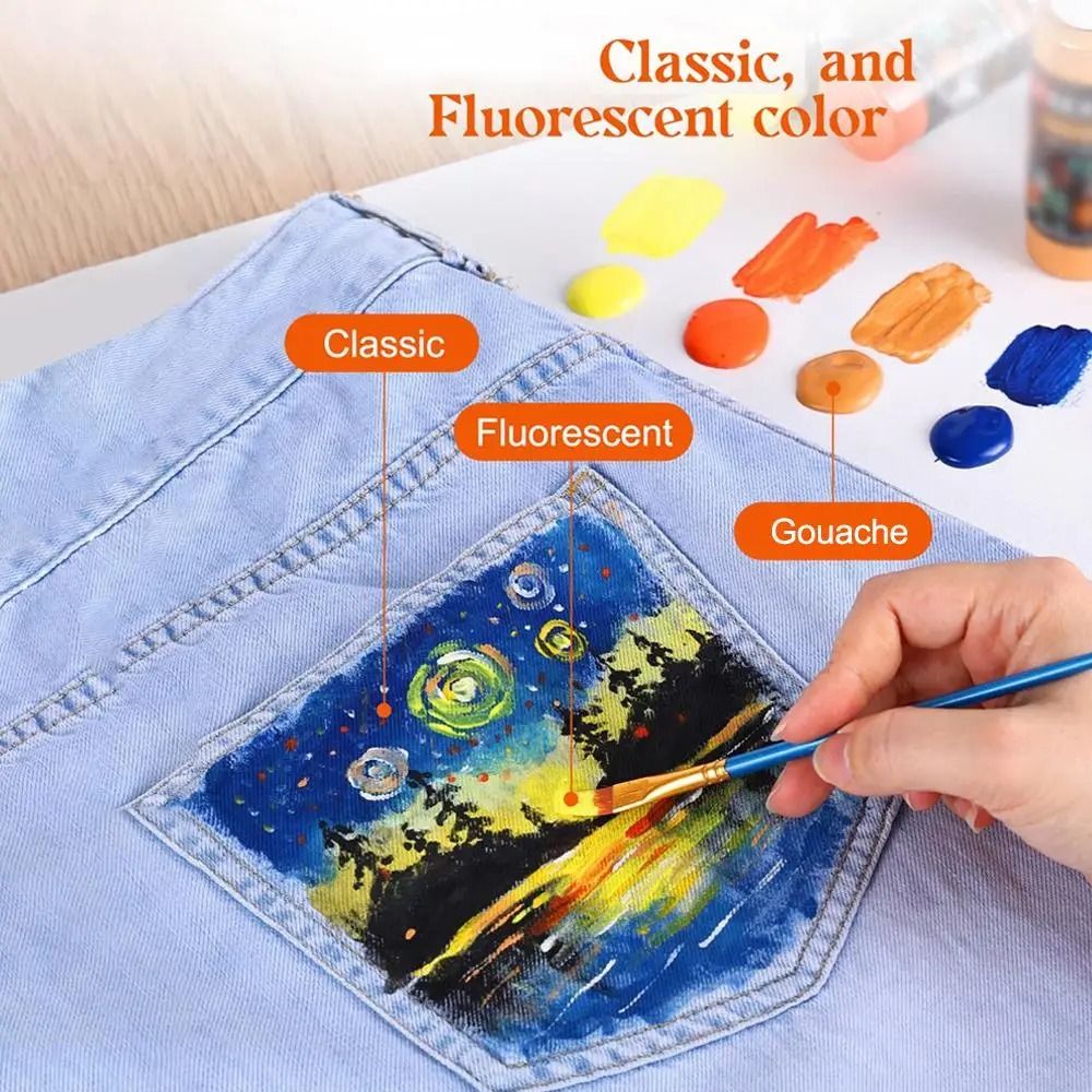 10 Piece Paint Brush Set Nylon Hair Artist Painting Brushes For Watercolor Acrylic Oil 6