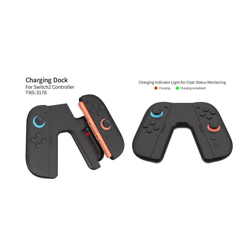 Nintendo Switch 2 Joycon Charging Grip Controller Handle Charging Dock Station 4