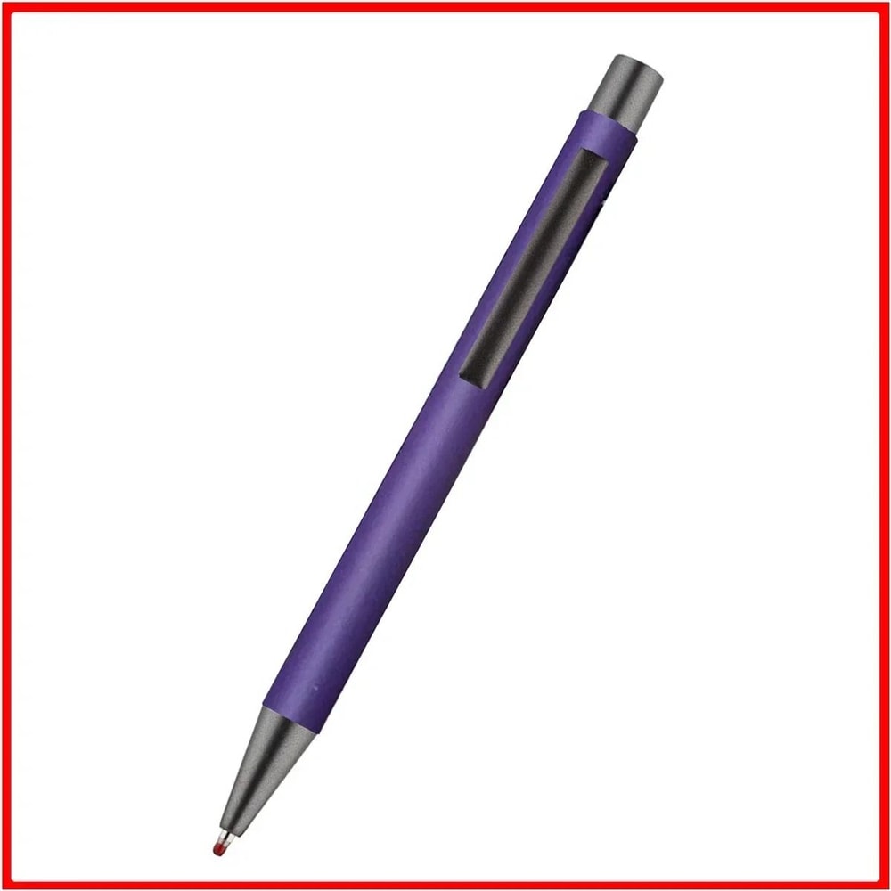 50 Pack Custom Logo Ballpoint Pens Metal Advertising Pens With Laser Engraved Branding 4