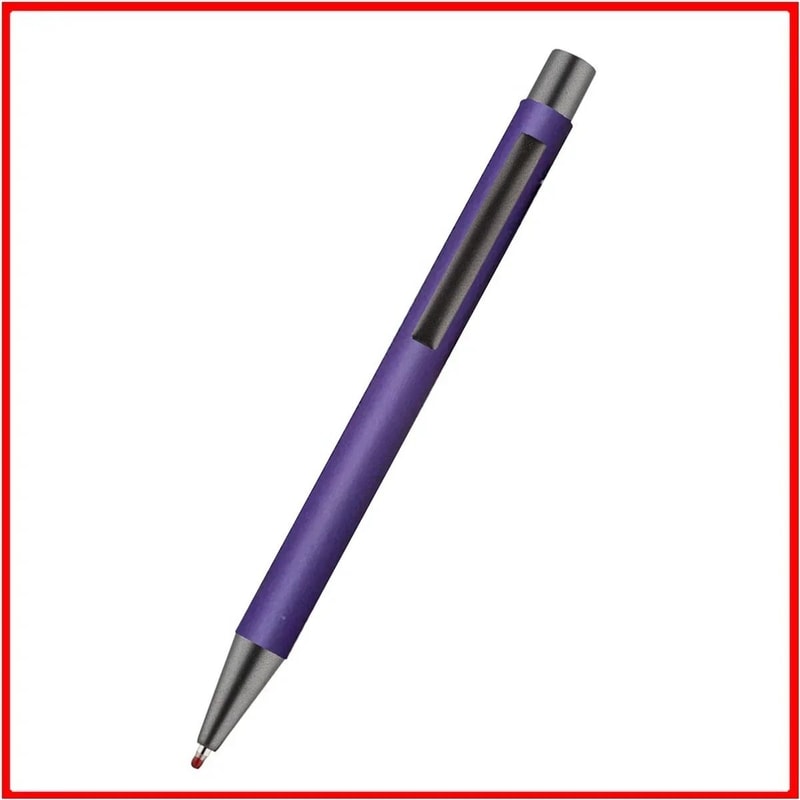 50 Pack Custom Logo Ballpoint Pens Metal Advertising Pens With Laser Engraved Branding 4