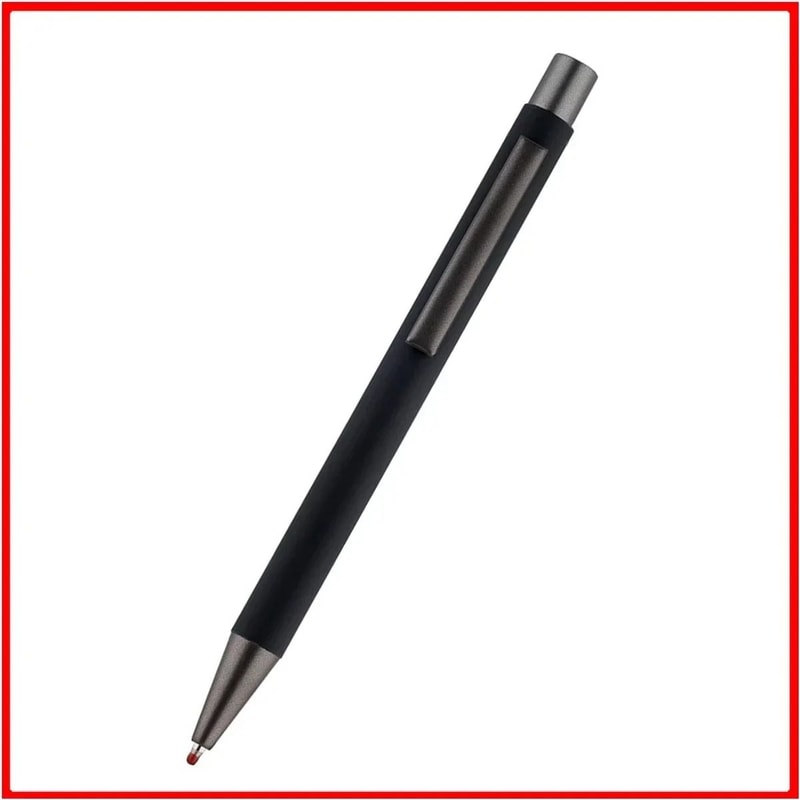 50 Pack Custom Logo Ballpoint Pens Metal Advertising Pens With Laser Engraved Branding 10