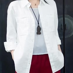 zanzea womens oversized button up shirt casual long sleeve cotton overshirt