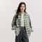 Semir Womens Oversized Checkered Shirt Vintage Long Sleeve Plaid Blouse Mid Length Casual Top 1