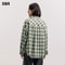 Semir Womens Oversized Checkered Shirt Vintage Long Sleeve Plaid Blouse Mid Length Casual Top 4