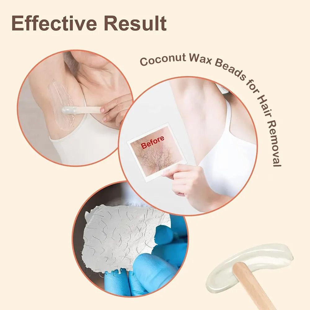 Professional Hard Wax Beans For Hair Removal Painless Depilatory Wax Beads For Face Bikini And Body 1