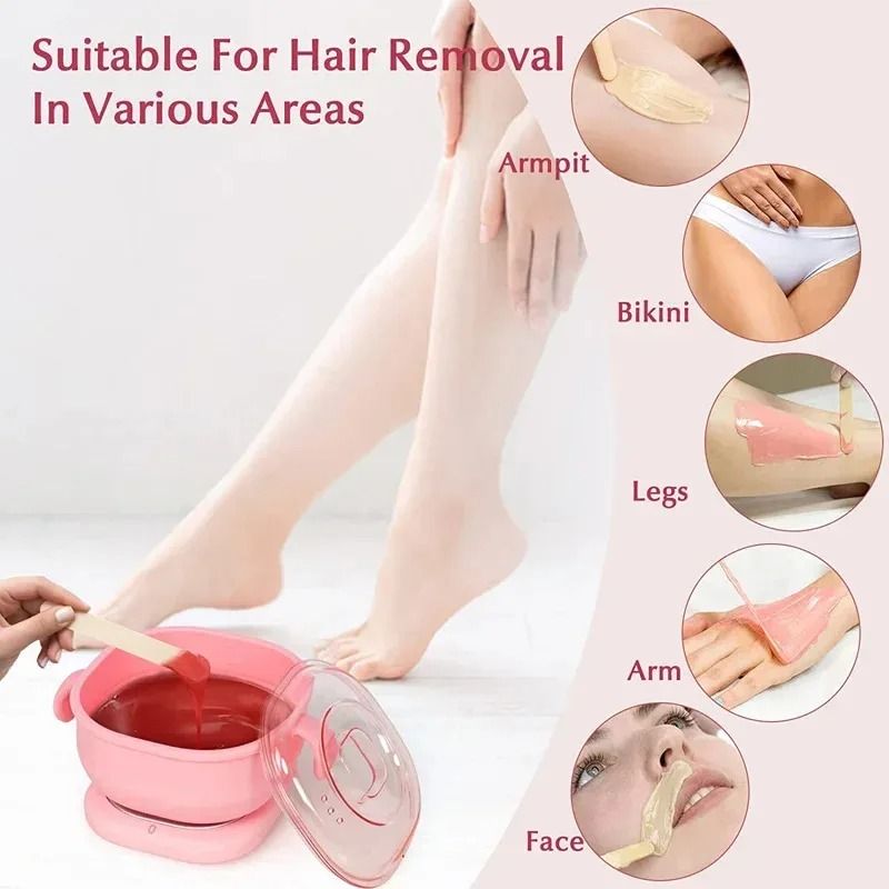 Portable Foldable Wax Heater Machine Silicone Wax Warmer For Hair Removal 400ML Travel Wax Pot 7