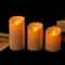 Set Of 3 LED Flameless Candles With Remote Realistic Moving Wick Pillar Candles 6