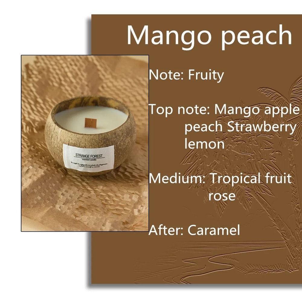 Handmade Coconut Shell Candle Natural Soy Wax Aromatherapy Candle For Home Decor And Gifts 1