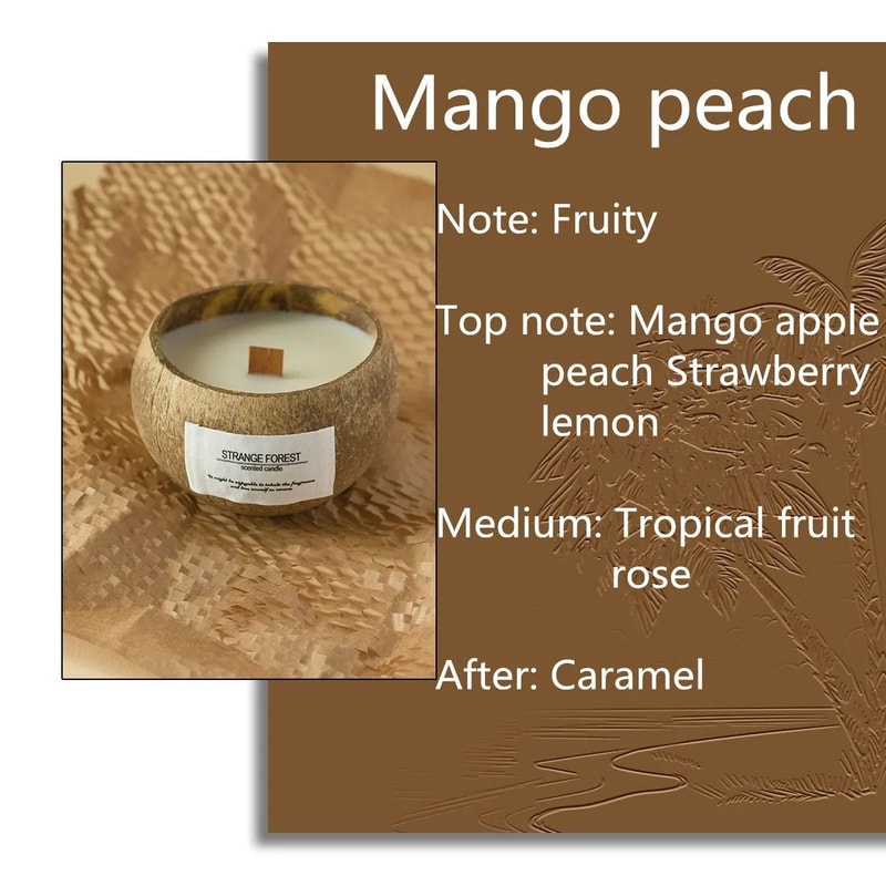 Handmade Coconut Shell Candle Natural Soy Wax Aromatherapy Candle For Home Decor And Gifts 1