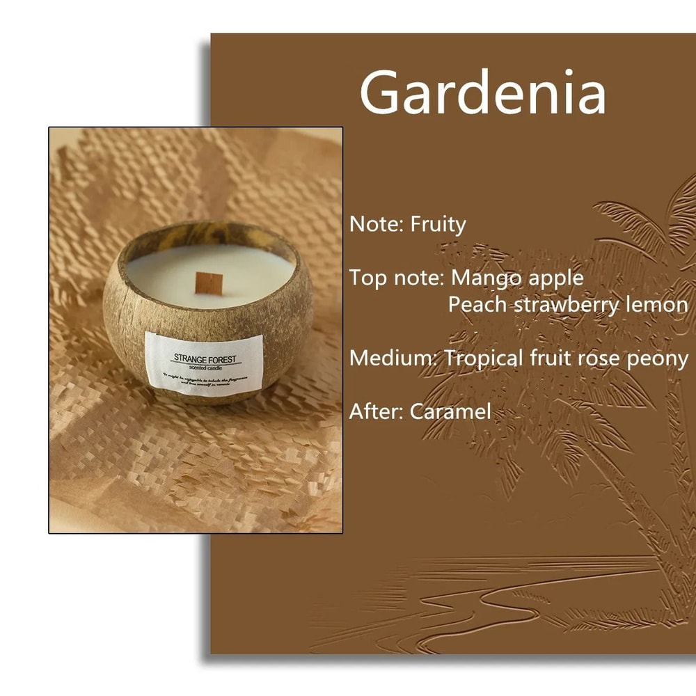 Handmade Coconut Shell Candle Natural Soy Wax Aromatherapy Candle For Home Decor And Gifts 7