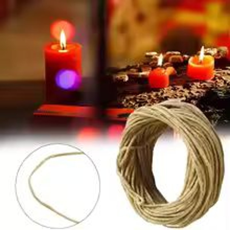Natural Beeswax Candle Wick Roll Organic Hemp Wick For DIY Candle Making 3