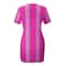 Stephanie Inspired Pink Costume Dress Short Sleeve Character Style Dress For Women 2
