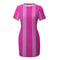 Stephanie Inspired Pink Costume Dress Short Sleeve Character Style Dress For Women 1