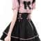 Sweet Lolita Two Piece Dress Set Doll Collar Blouse And High Waist A Line Skirt 5