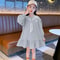 Girls Preppy Princess Dress Long Sleeve Stylish Dress For Kids 0