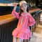 Girls Preppy Princess Dress Long Sleeve Stylish Dress For Kids 2
