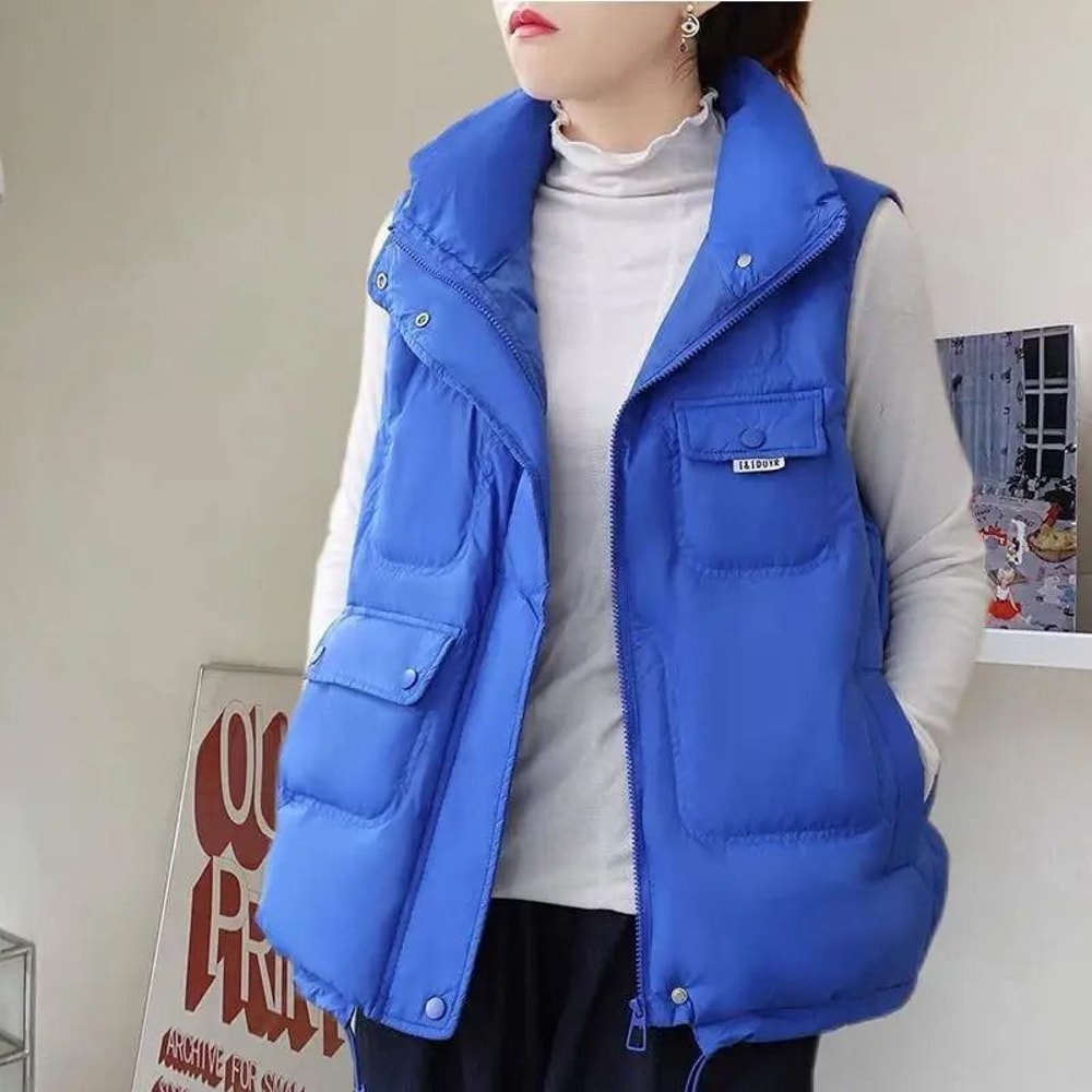 Lightweight Womens Puffer Vest Sleeveless Winter Down Vest Jacket 3