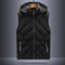 Mens Waterproof Hooded Puffer Vest Detachable Hood Winter Sleeveless Jacket 5