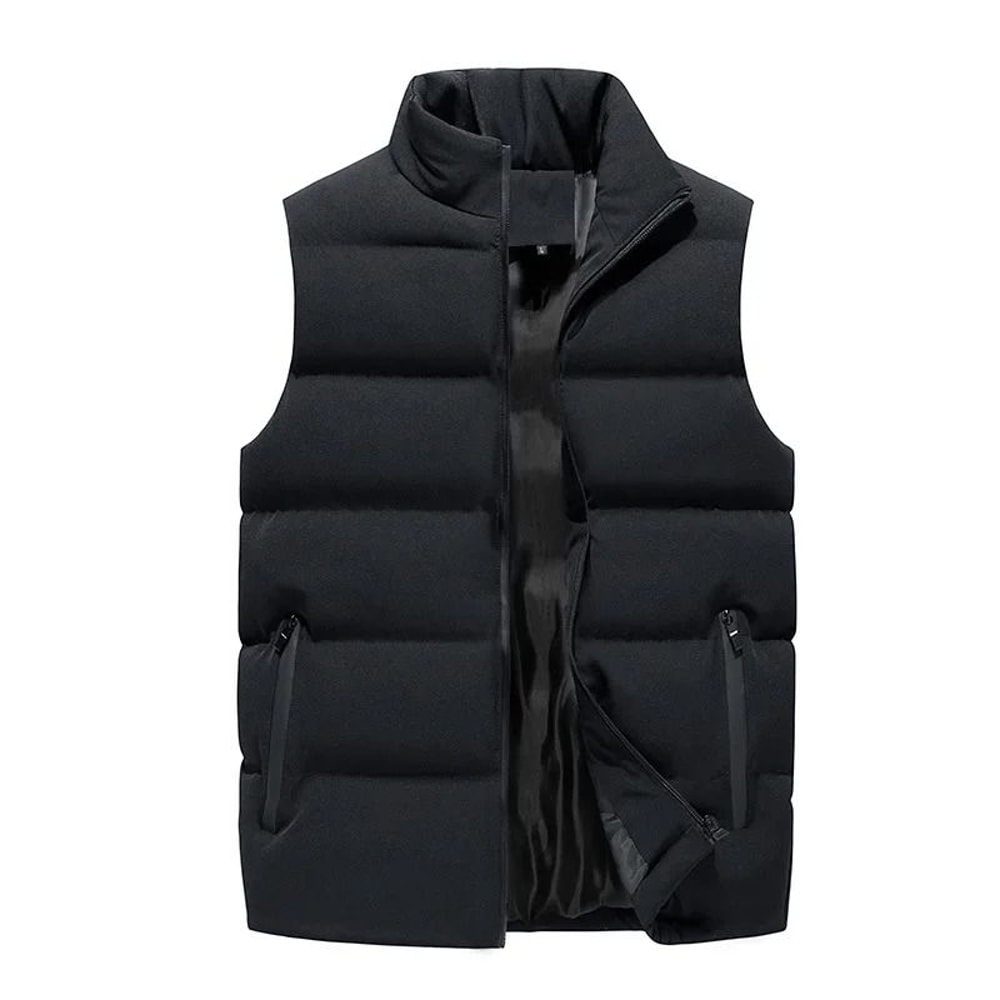 Mens Lightweight Padded Vest Warm Windproof Sleeveless Winter Waistcoat 7