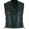 Mens Leather Motorcycle Vest Punk Style Sleeveless Biker Waistcoat 1