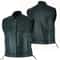 Mens Leather Motorcycle Vest Punk Style Sleeveless Biker Waistcoat 0