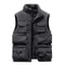 Mens Fleece Work Vest Windproof Multi Pocket Sleeveless Utility Jacket 4