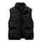 Mens Fleece Work Vest Windproof Multi Pocket Sleeveless Utility Jacket 7
