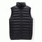 Mens White Duck Down Vest Lightweight Stand Collar Winter Puffer Vest 2