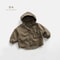 Kids Boys Hooded Windbreaker Jacket Lightweight Cotton Spring Autumn Coat 5