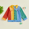 Kids Color Block Windbreaker Jacket Lightweight Hooded Jacket For Boys And Girls 5