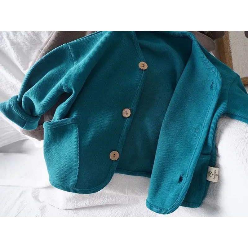 Kids Cotton Cardigan Jacket Korean Style Loose Autumn Top For Boys And Girls 7