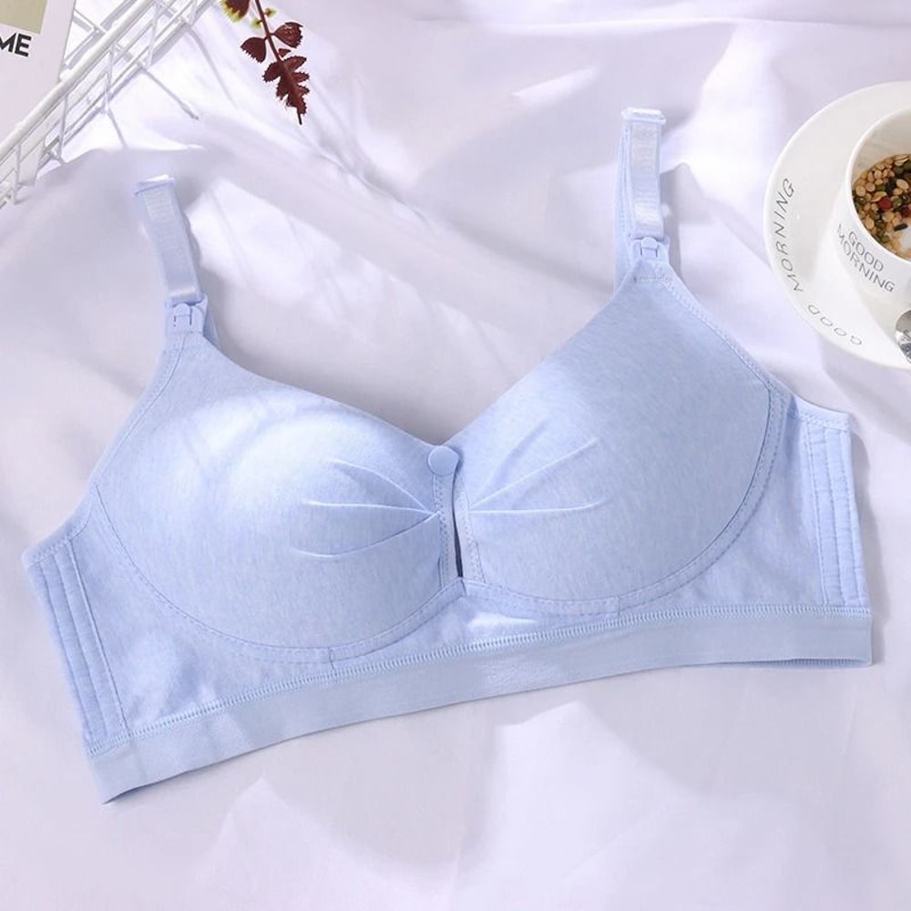 Comfortable Maternity Nursing Bra Soft Wireless Breastfeeding Bra For Moms 3
