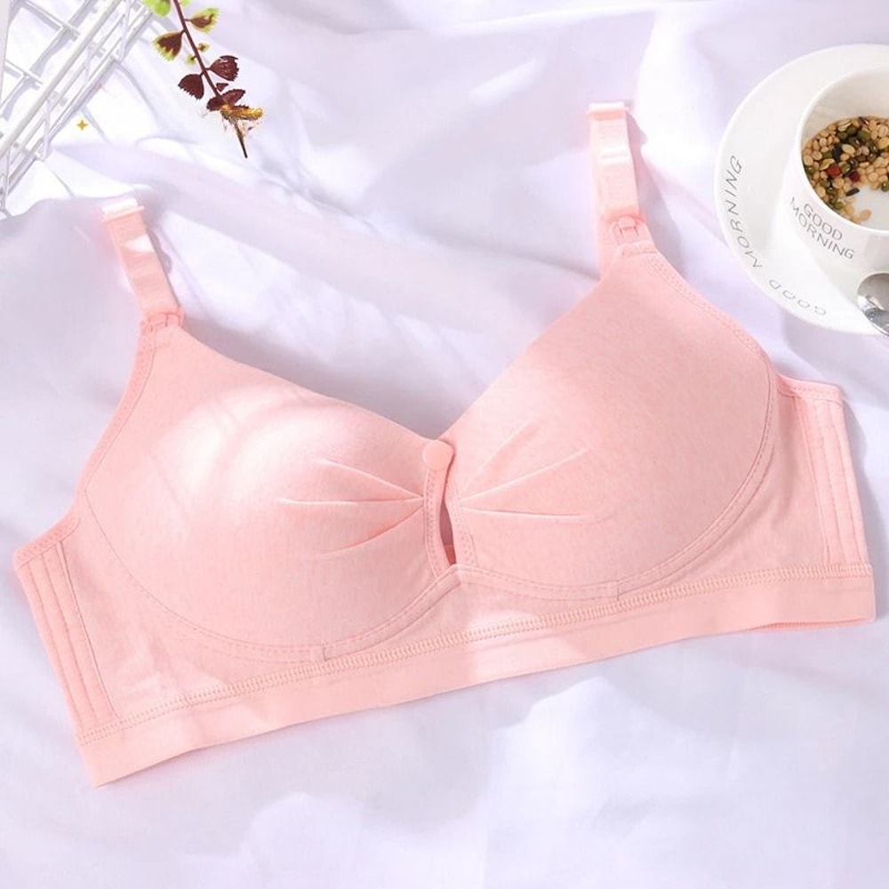 Comfortable Maternity Nursing Bra Soft Wireless Breastfeeding Bra For Moms 2