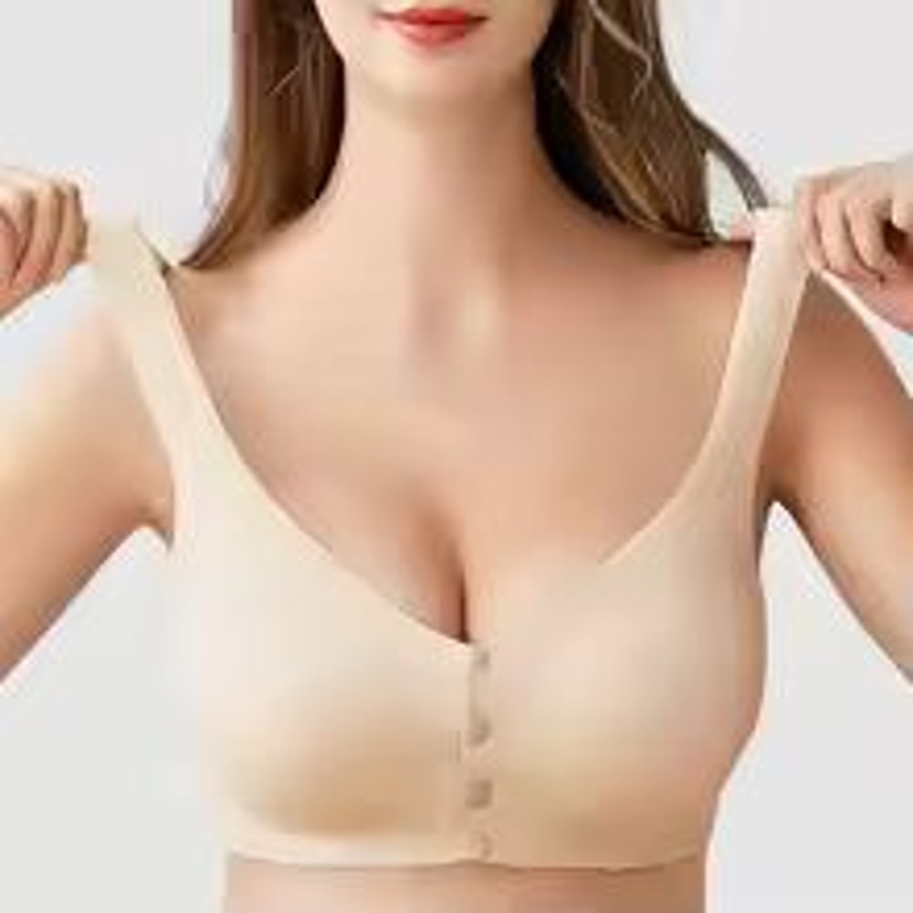 Lightweight Summer Nursing Bra Front Opening Wireless Maternity Bralette 2