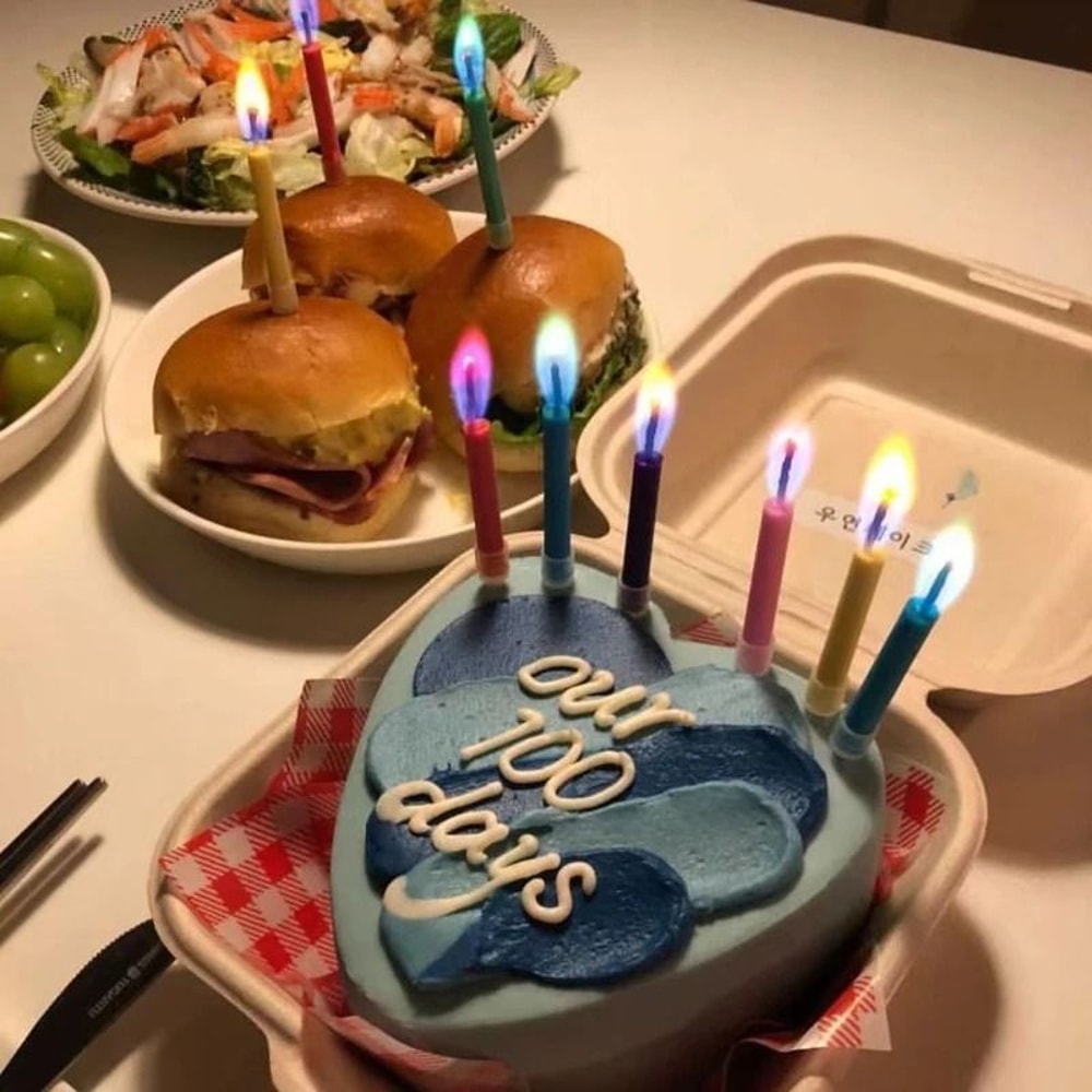 Magic Color Flame Birthday Candles Rainbow Flame Party Celebration Candles 4