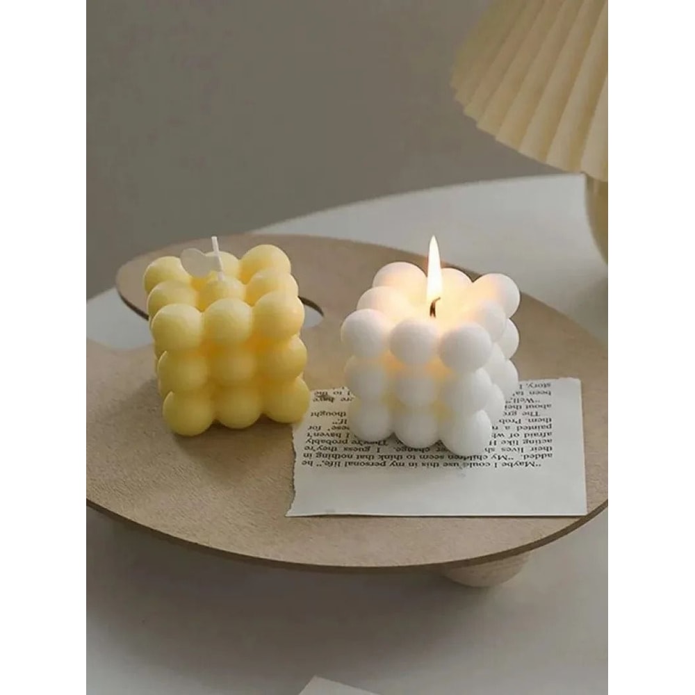 Handmade Soy Wax Aromatherapy Candle Decorative Ball Cube Scented Candle 1