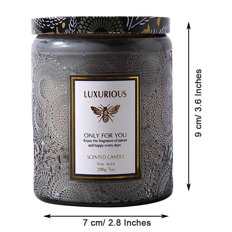 7 OZ Natural Soy Scented Candle Aromatherapy Jar Candle For Home Relaxation 7