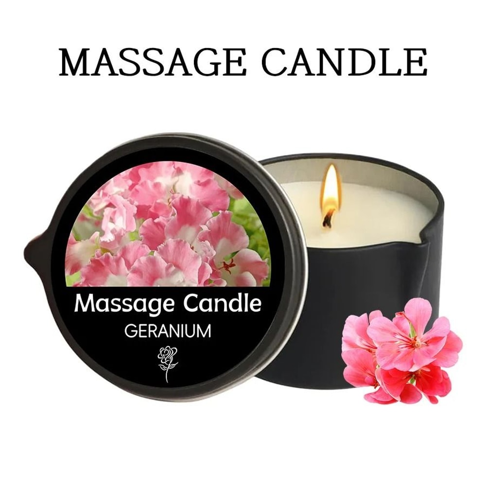 Rose Massage Oil Candle Aromatherapy Body Oil Candle For Home Spa Relaxation 14