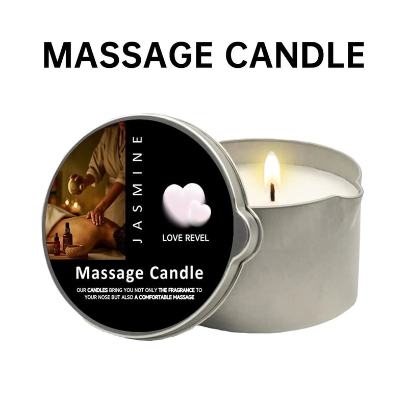 Rose Massage Oil Candle Aromatherapy Body Oil Candle For Home Spa Relaxation 13